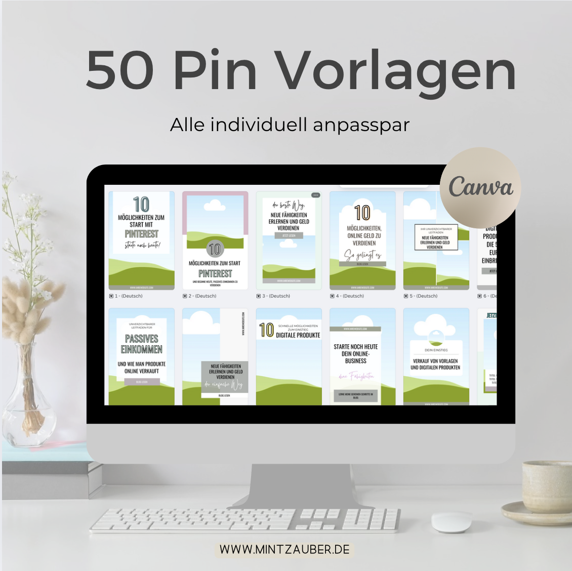 Pinterest vorlagen Pins