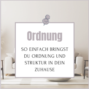 Ordnung im Frühling