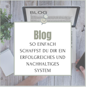 Blog aufbauen